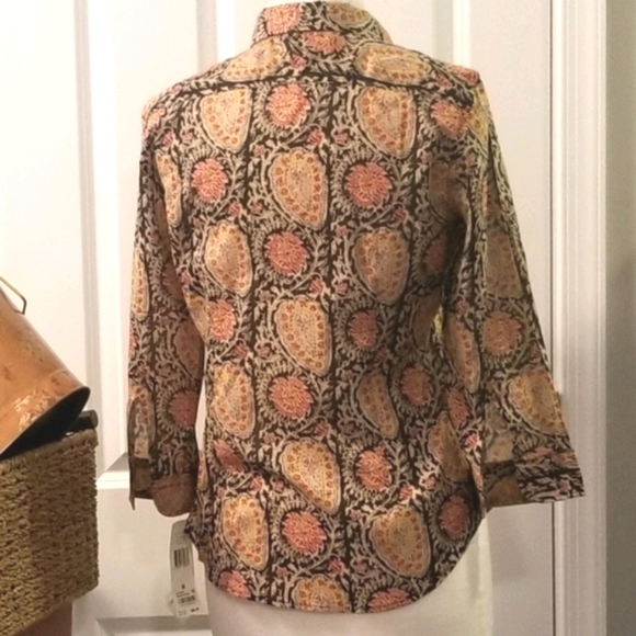 Lauren Ralph Lauren Ruffled Front Shirt - Picture 4 of 4